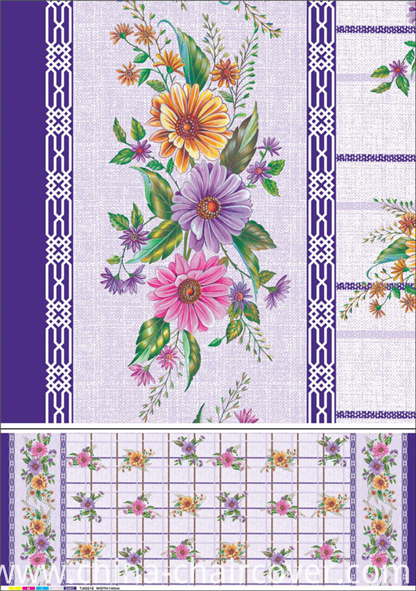 Hot Sale Cheap White PVC Printed Opaque Tablecloth